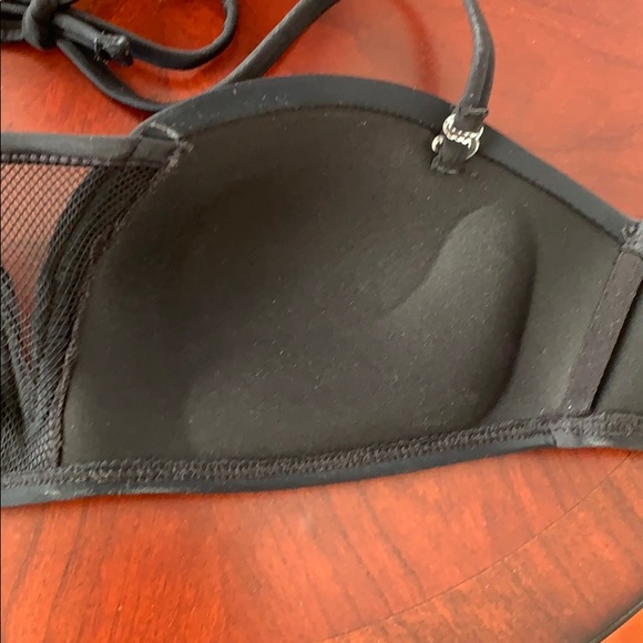 Black strapless bikini top - Picture 3 of 6